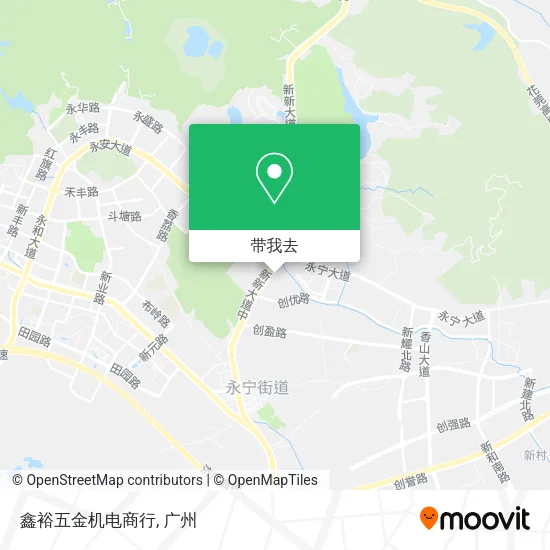 鑫裕五金机电商行地图