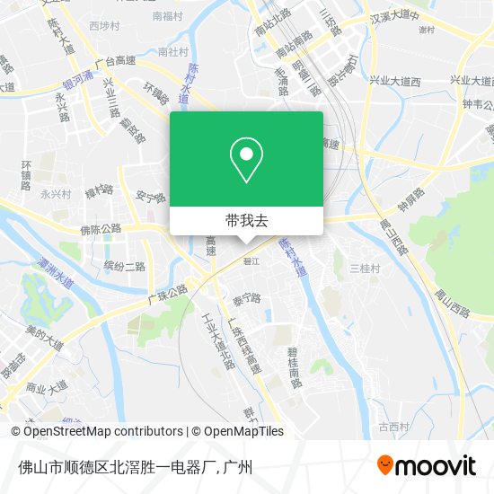 佛山市顺德区北滘胜一电器厂地图