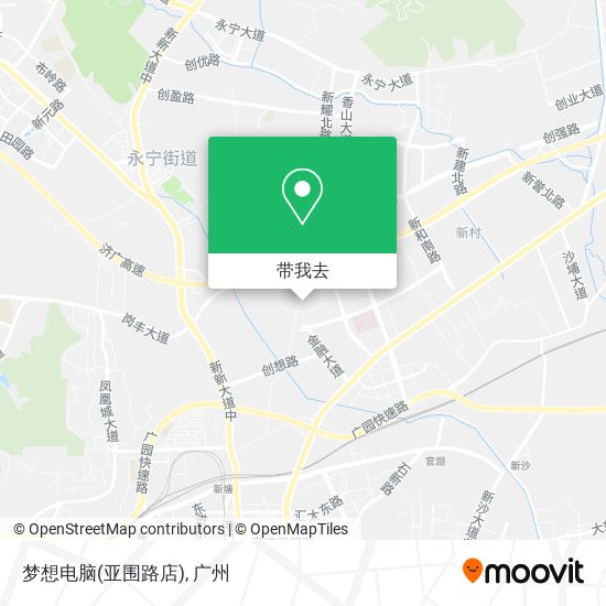 梦想电脑(亚围路店)地图