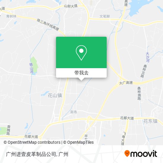广州进壹皮革制品公司地图