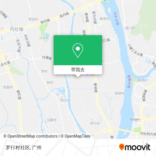 罗行村社区地图