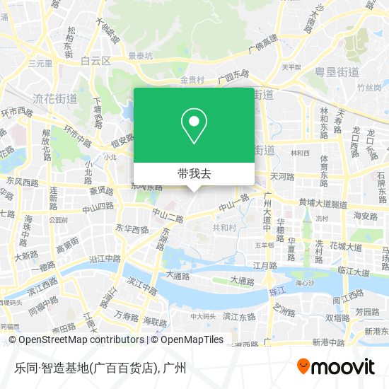 乐同·智造基地(广百百货店)地图