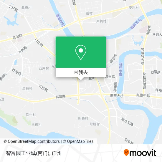 智富园工业城(南门)地图