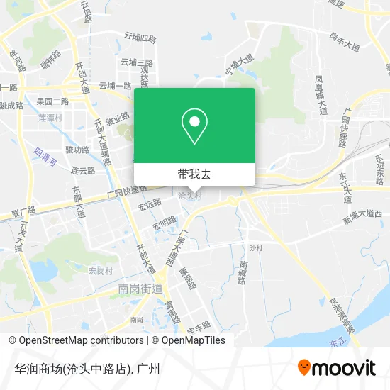 华润商场(沧头中路店)地图