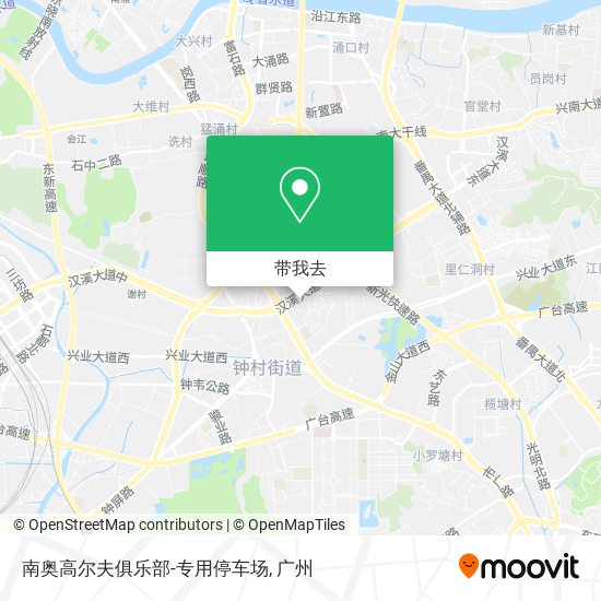 南奥高尔夫俱乐部-专用停车场地图