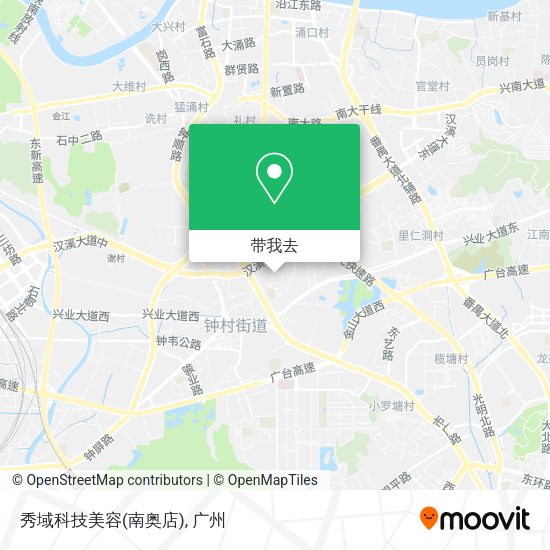 秀域科技美容(南奥店)地图