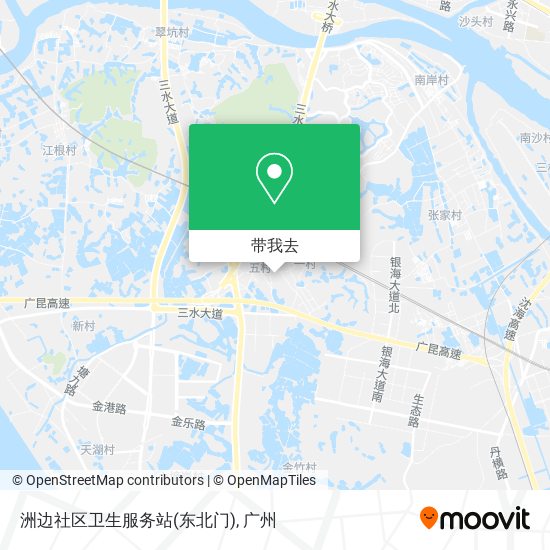 洲边社区卫生服务站(东北门)地图