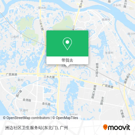 洲边社区卫生服务站(东北门)地图