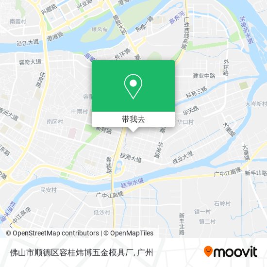 佛山市顺德区容桂炜博五金模具厂地图