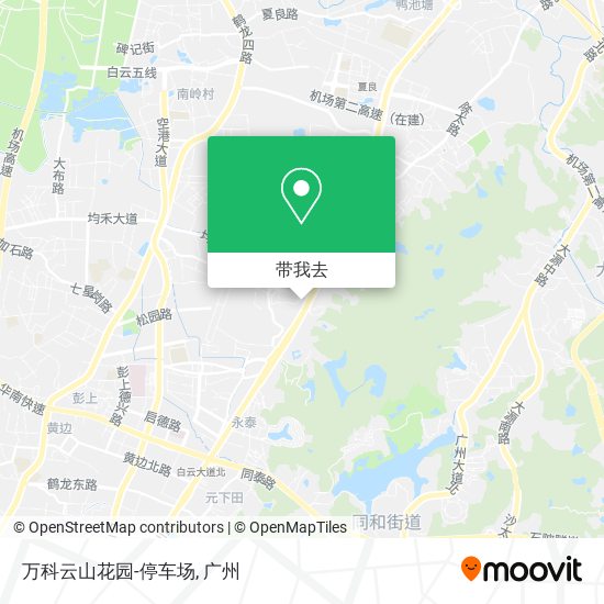 万科云山花园-停车场地图