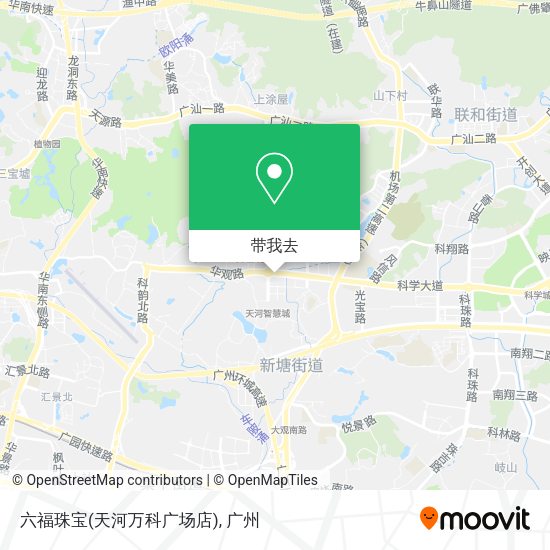 六福珠宝(天河万科广场店)地图
