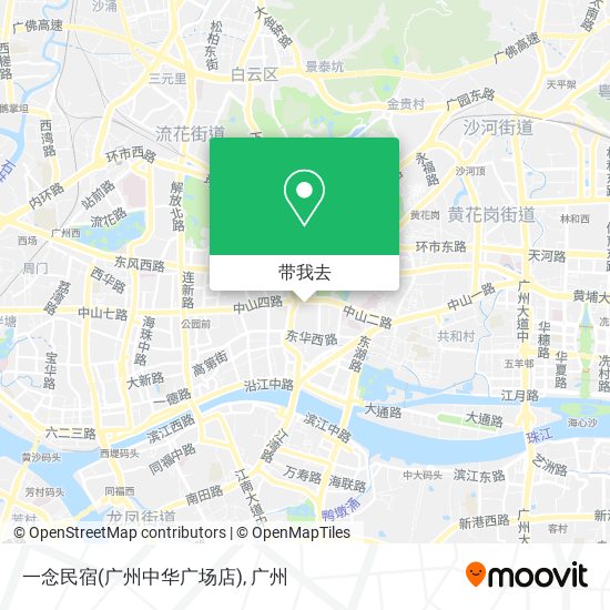 一念民宿(广州中华广场店)地图