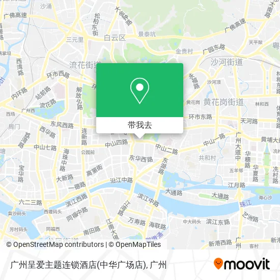 广州呈爱主题连锁酒店(中华广场店)地图