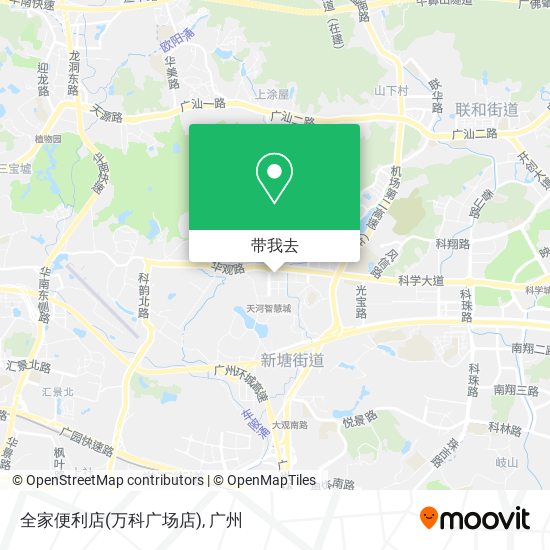 全家便利店(万科广场店)地图
