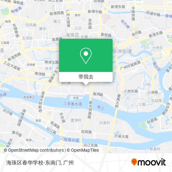 海珠区春华学校-东南门地图