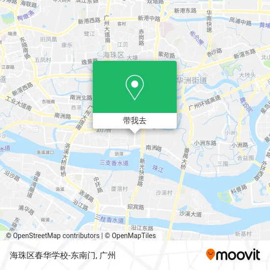 海珠区春华学校-东南门地图