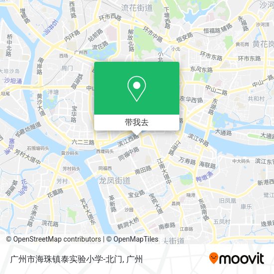广州市海珠镇泰实验小学-北门地图