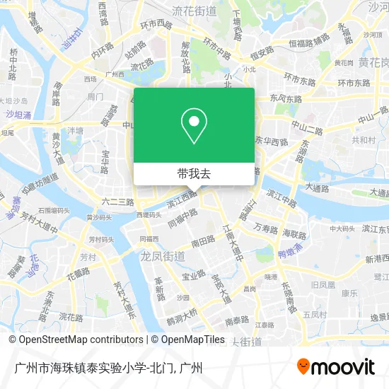 广州市海珠镇泰实验小学-北门地图