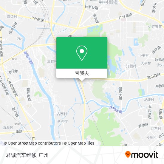君诚汽车维修地图