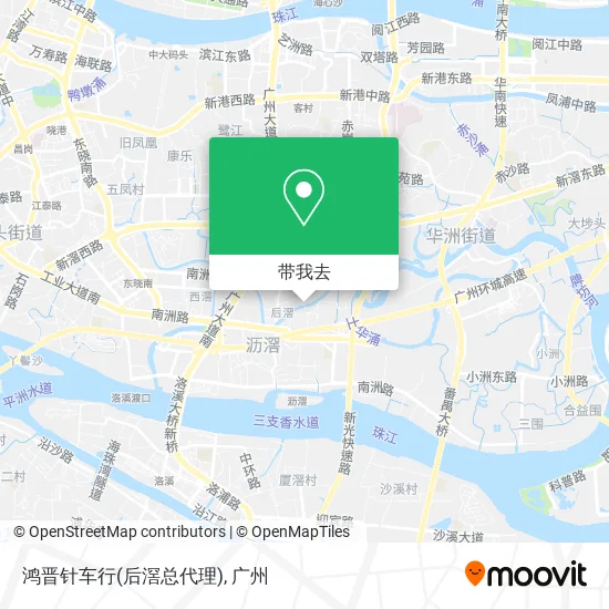 鸿晋针车行(后滘总代理)地图