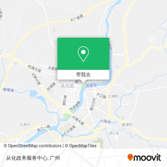 从化政务服务中心地图