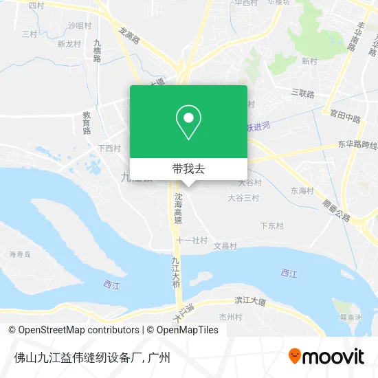 佛山九江益伟缝纫设备厂地图