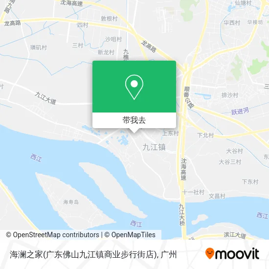 海澜之家(广东佛山九江镇商业步行街店)地图
