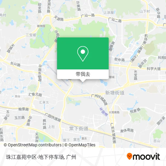 珠江嘉苑中区-地下停车场地图