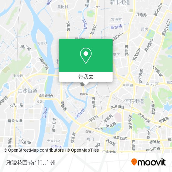 雅骏花园-南1门地图