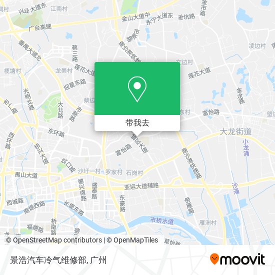 景浩汽车冷气维修部地图