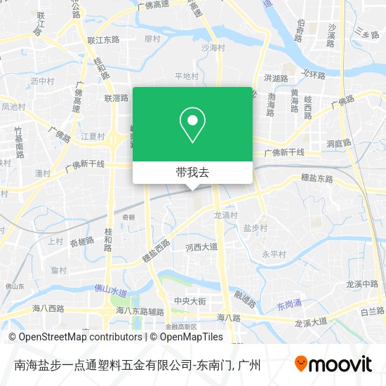 南海盐步一点通塑料五金有限公司-东南门地图