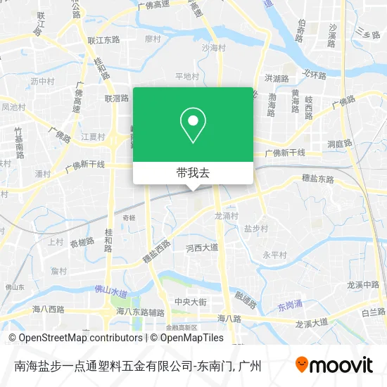 南海盐步一点通塑料五金有限公司-东南门地图