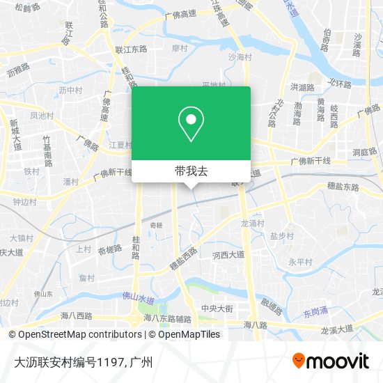 大沥联安村编号1197地图