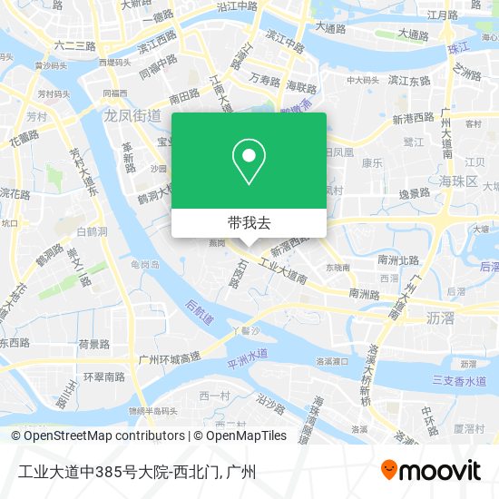 工业大道中385号大院-西北门地图