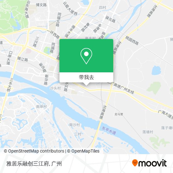 雅居乐融创三江府地图