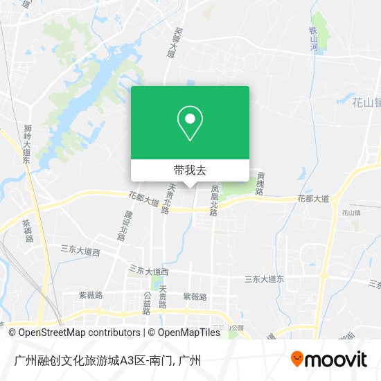 广州融创文化旅游城A3区-南门地图