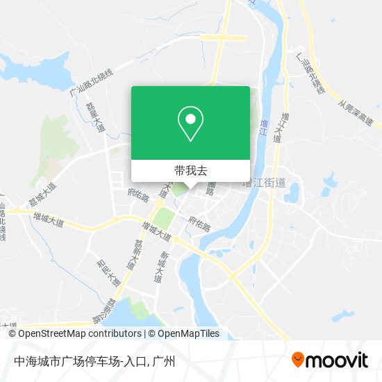 中海城市广场停车场-入口地图