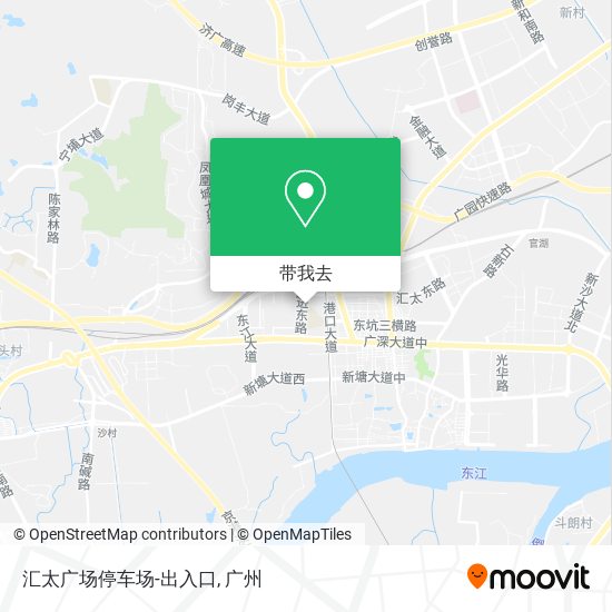 汇太广场停车场-出入口地图