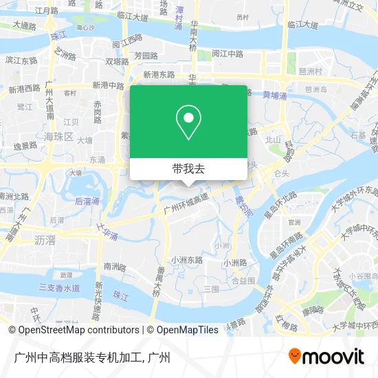 广州中高档服装专机加工地图