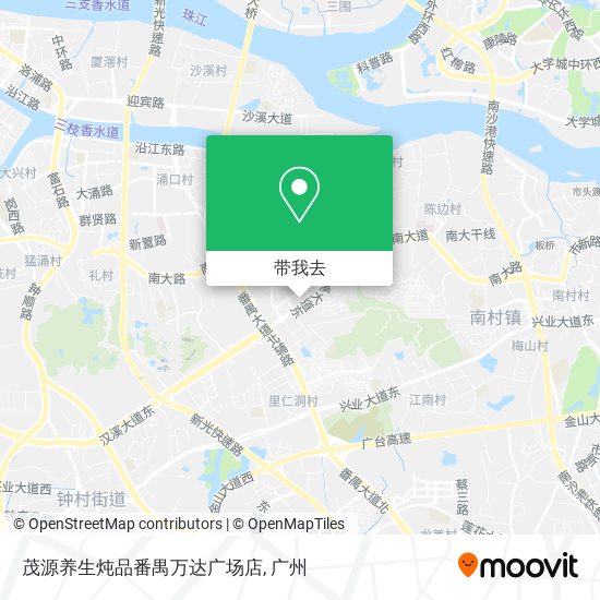 茂源养生炖品番禺万达广场店地图