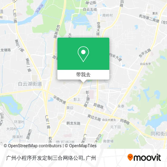 广州小程序开发定制三合网络公司地图