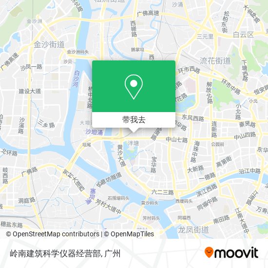 岭南建筑科学仪器经营部地图