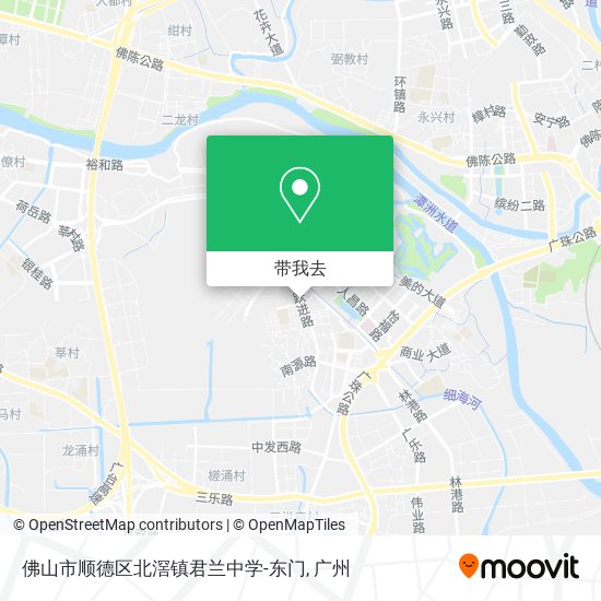 佛山市顺德区北滘镇君兰中学-东门地图