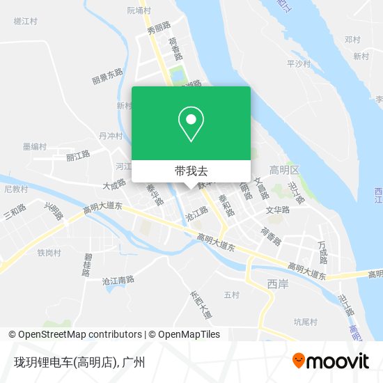 珑玥锂电车(高明店)地图