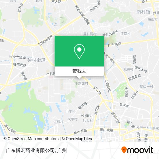 广东博宏药业有限公司地图