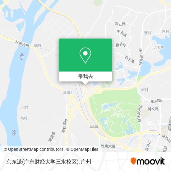 京东派(广东财经大学三水校区)地图