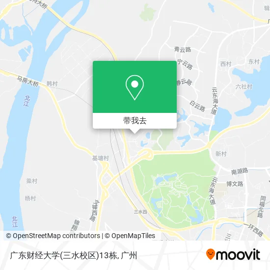 广东财经大学(三水校区)13栋地图