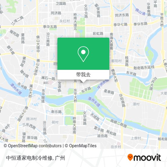 中恒通家电制冷维修地图