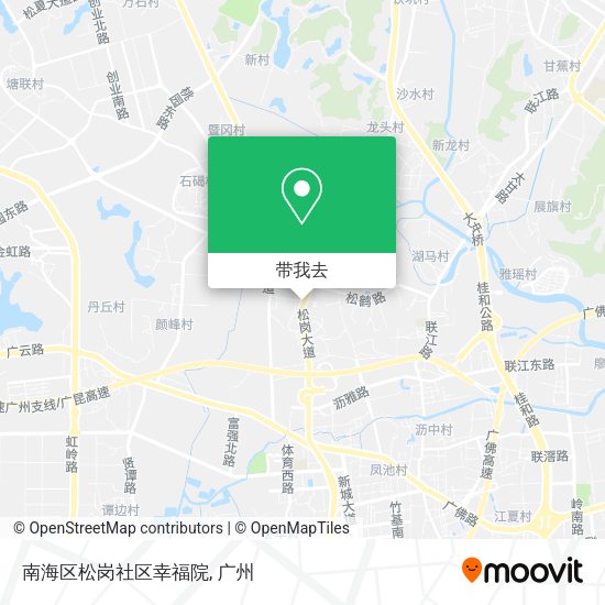 南海区松岗社区幸福院地图