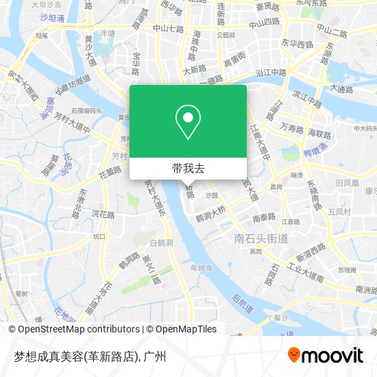 梦想成真美容(革新路店)地图